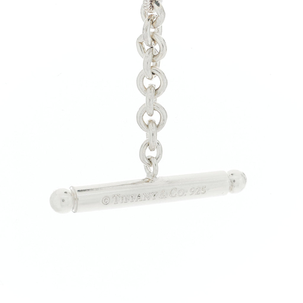 Sterling Silver Black Onyx Bead Toggle Necklace