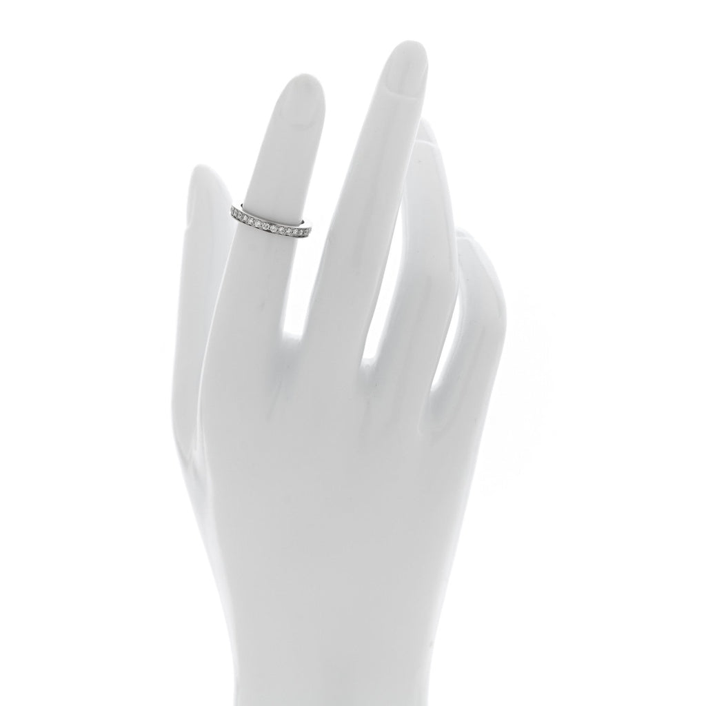 Platinum Diamond .34ctw Ballerine Eternity Band Ring 46 3.75