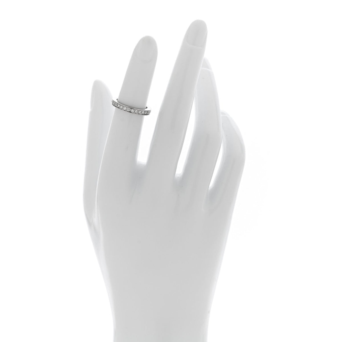 Platinum Diamond .34ctw Ballerine Eternity Band Ring 46 3.75