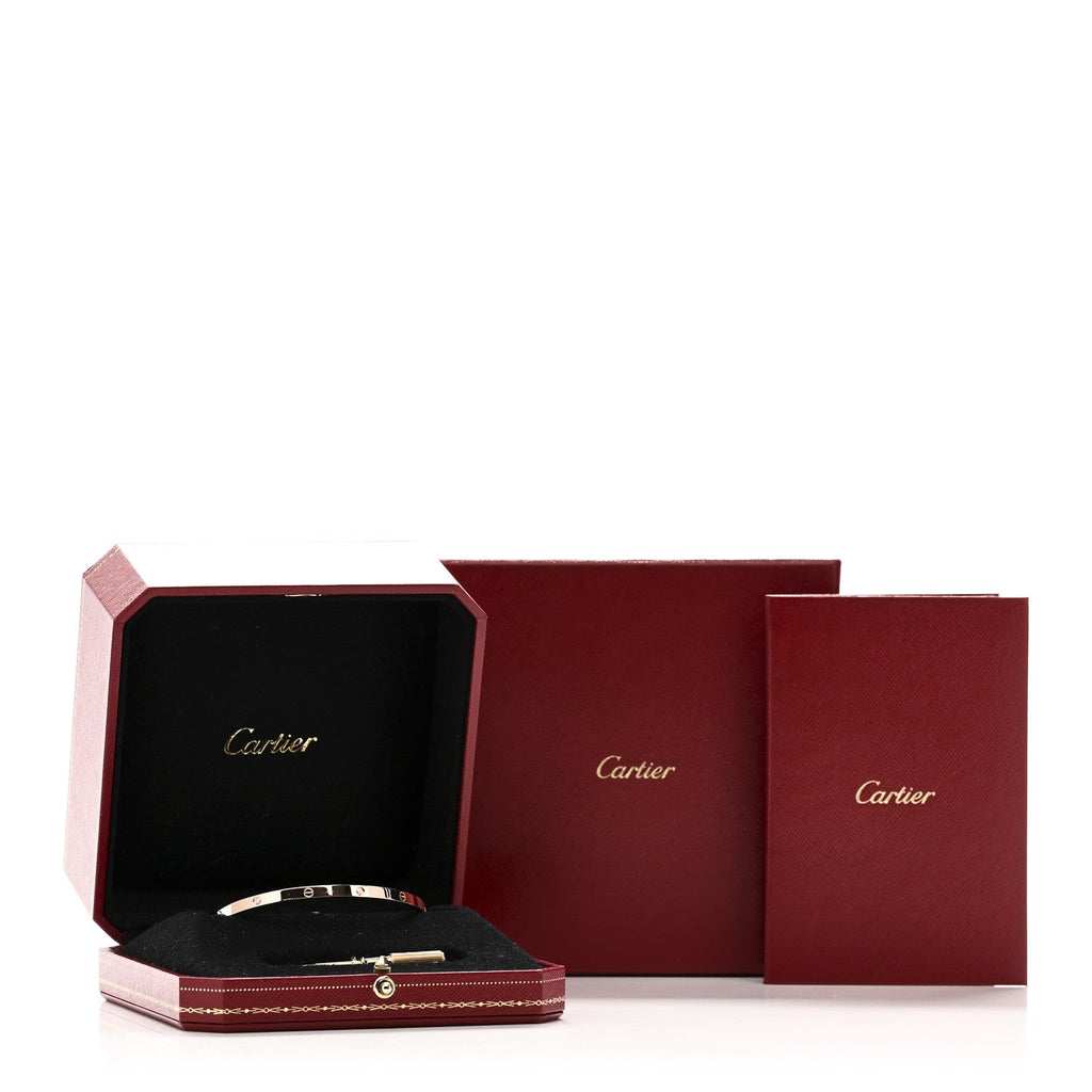 18K Pink Gold 6 Diamond Small LOVE Bracelet 19