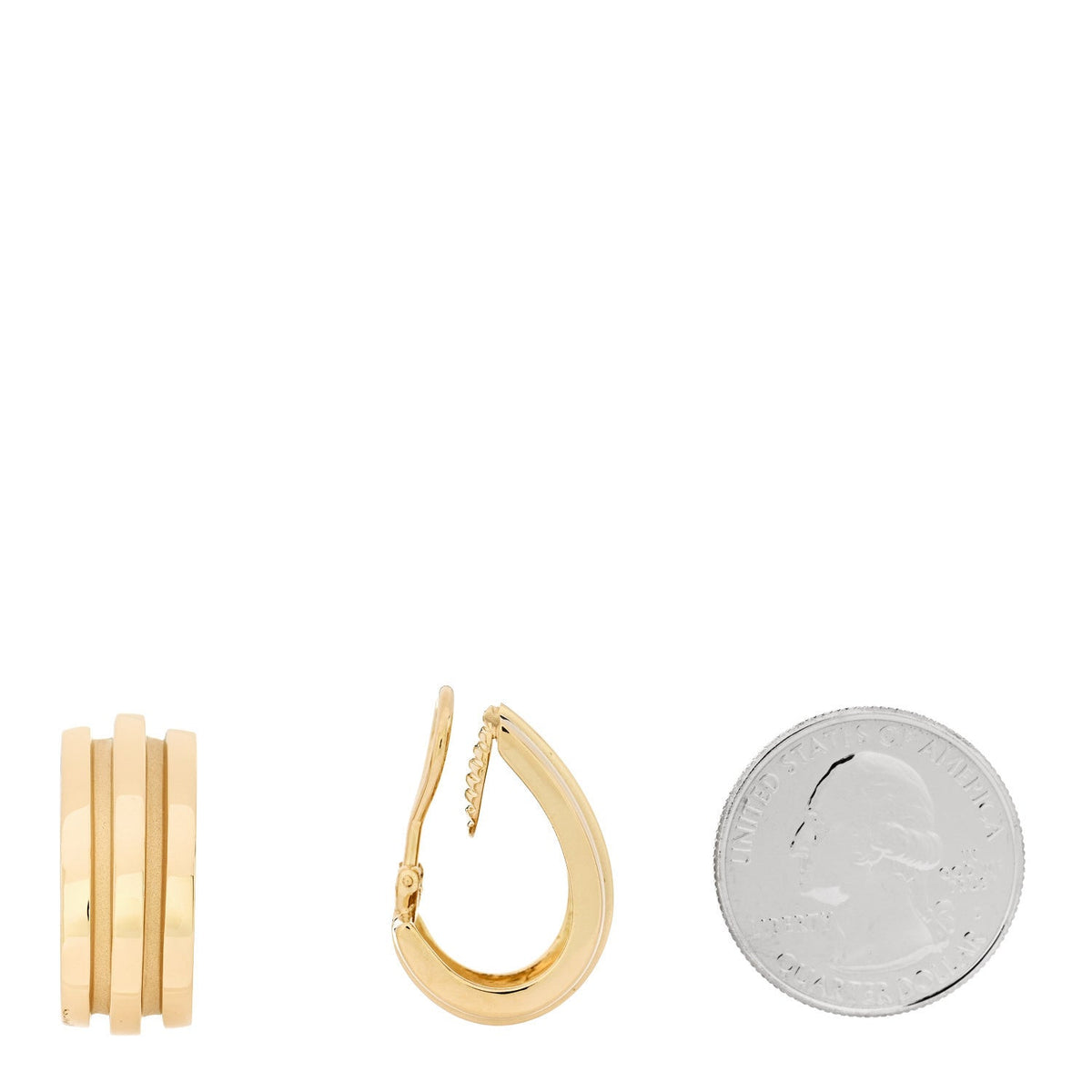 18K Yellow Gold Atlas Hoop Earrings