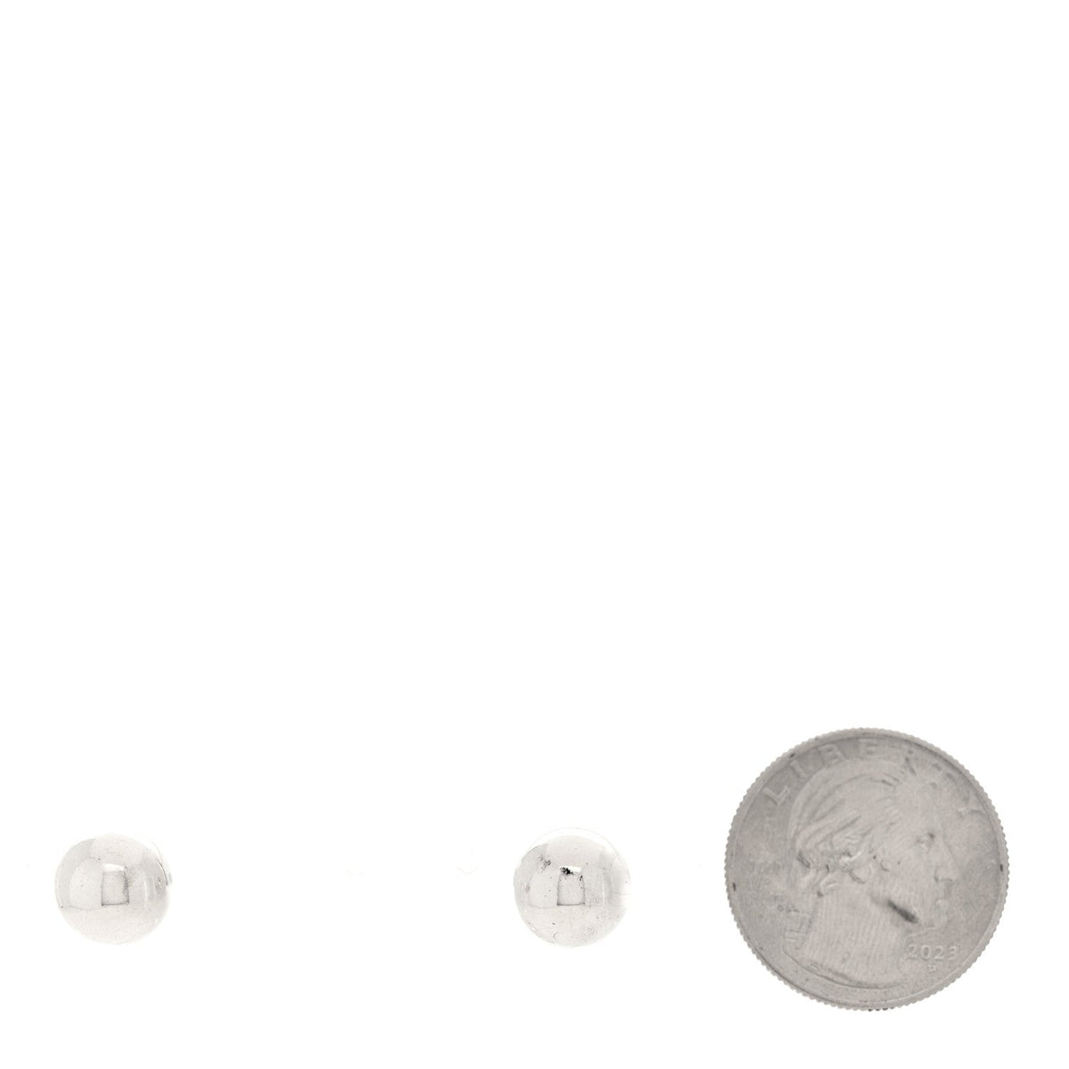 Sterling Silver 8mm Hardwear Ball Earrings