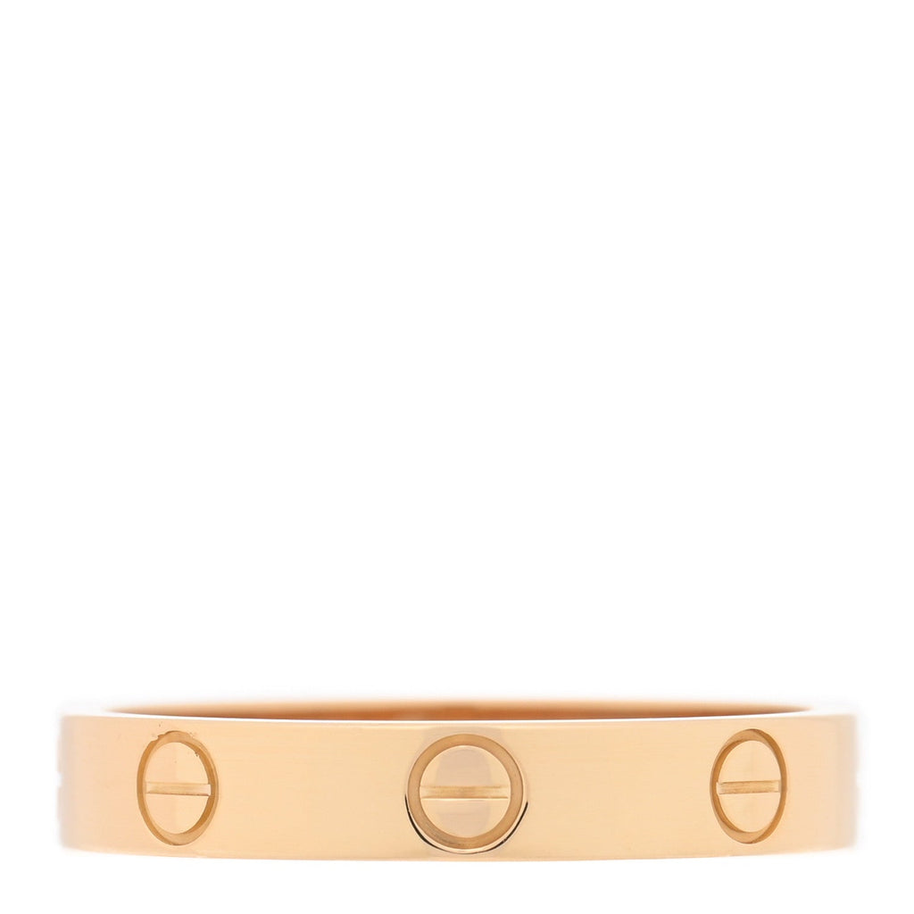 18K Yellow Gold 3.5mm LOVE Wedding Band Ring 58 8.5