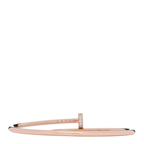 18K Pink Gold Diamond Small Juste Un Clou Bracelet 16
