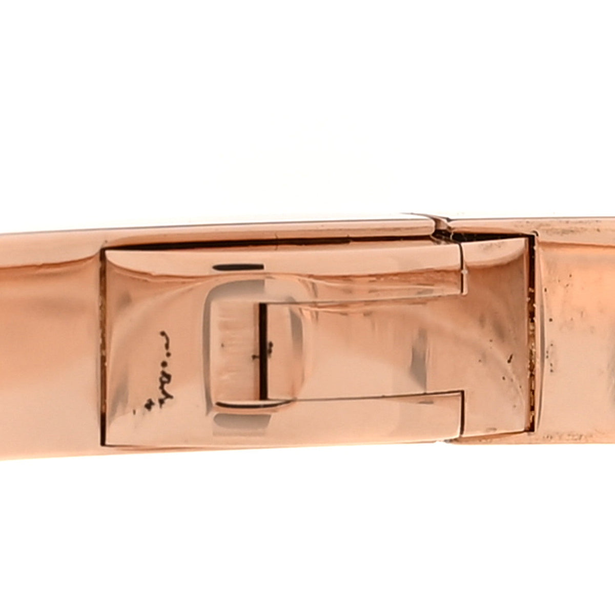 18K Pink Gold 6 Diamond Small LOVE Bracelet 17