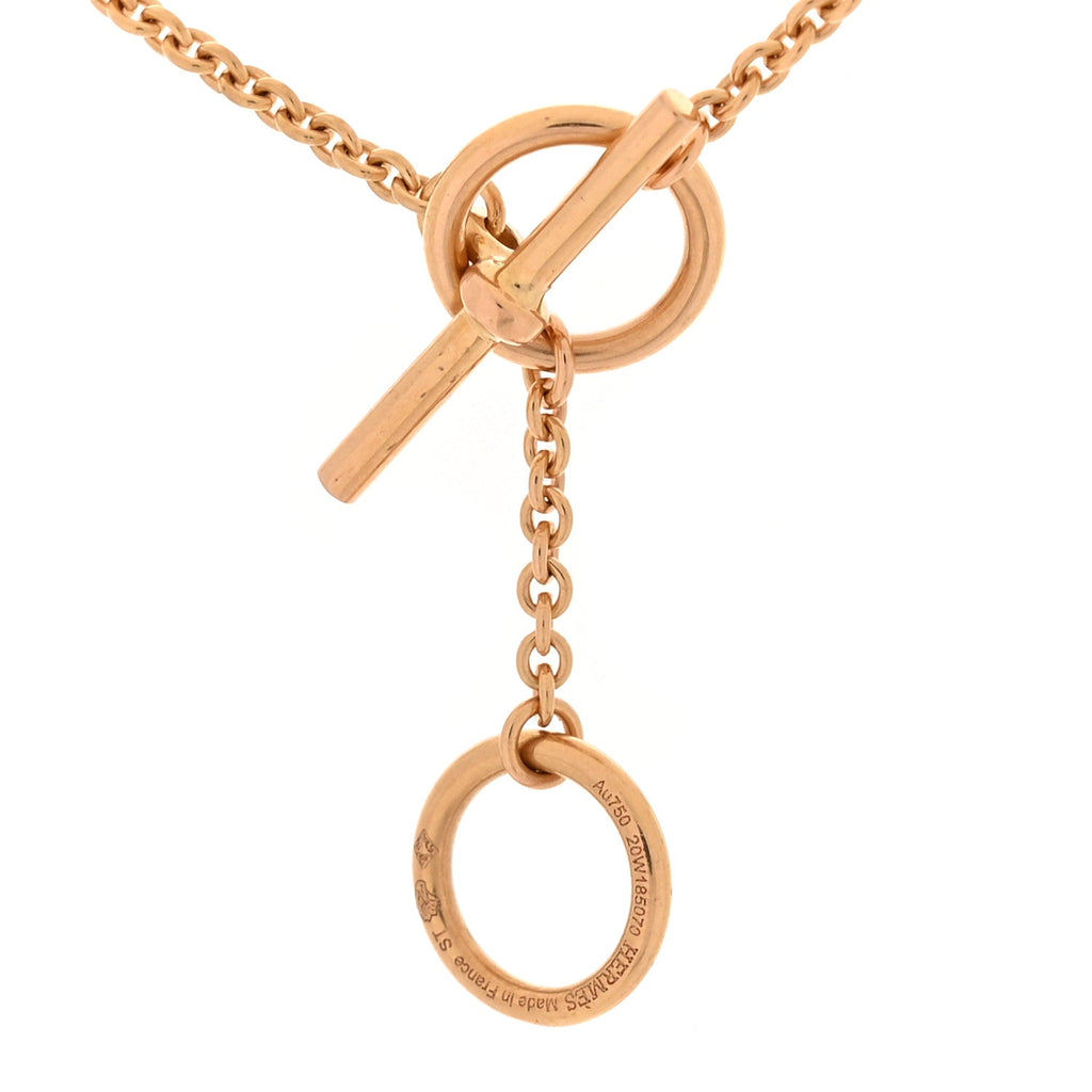 18K Rose Gold Diamond TPM Vertige Coeur Necklace