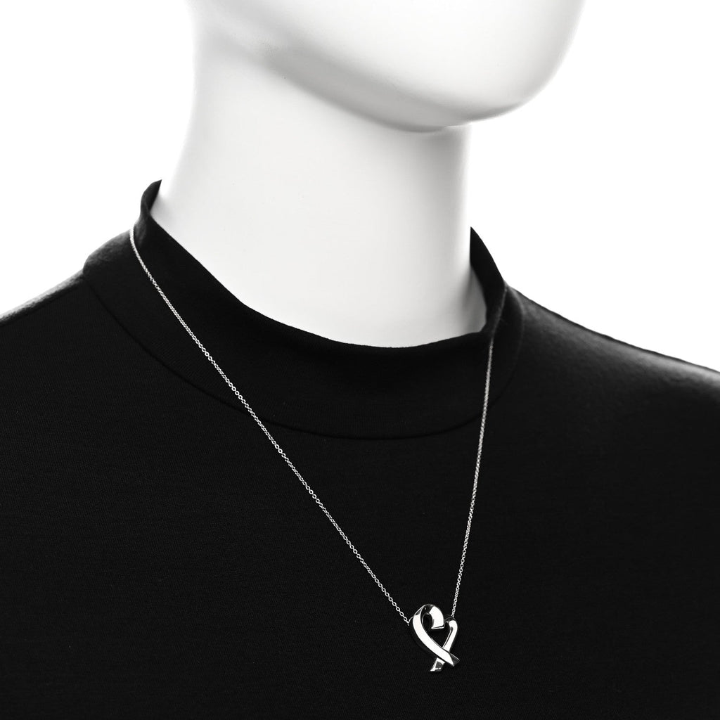 Sterling Silver Paloma Picasso Loving Heart Pendant Necklace