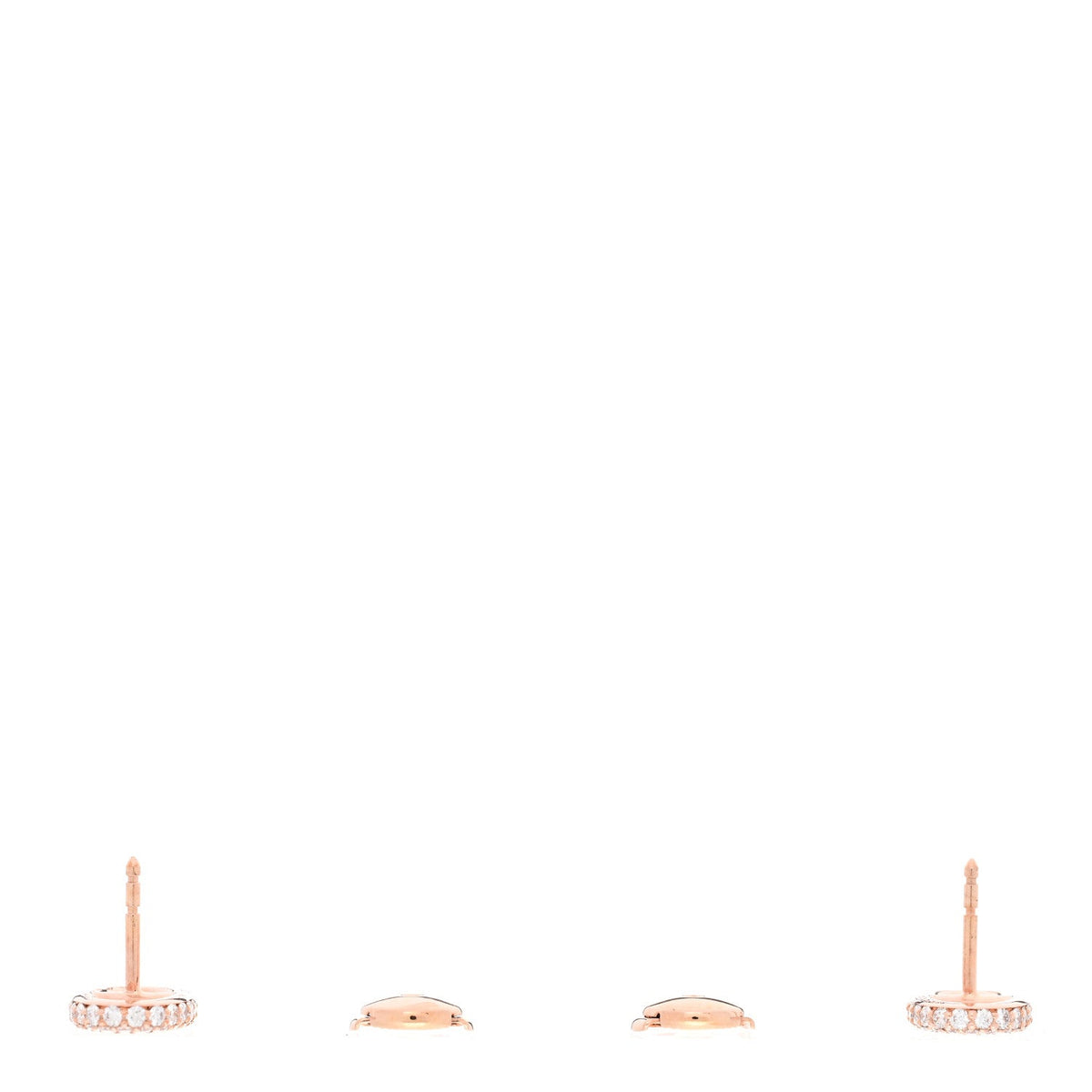 18K Rose Gold Diamond New Farandole Earrings