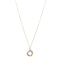 18K Pink Yellow White Gold Diamond Trinity Pendant Necklace