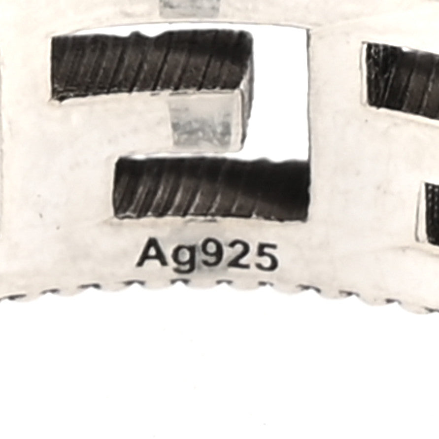 Sterling Silver Narrow Square G Band Ring 54 7