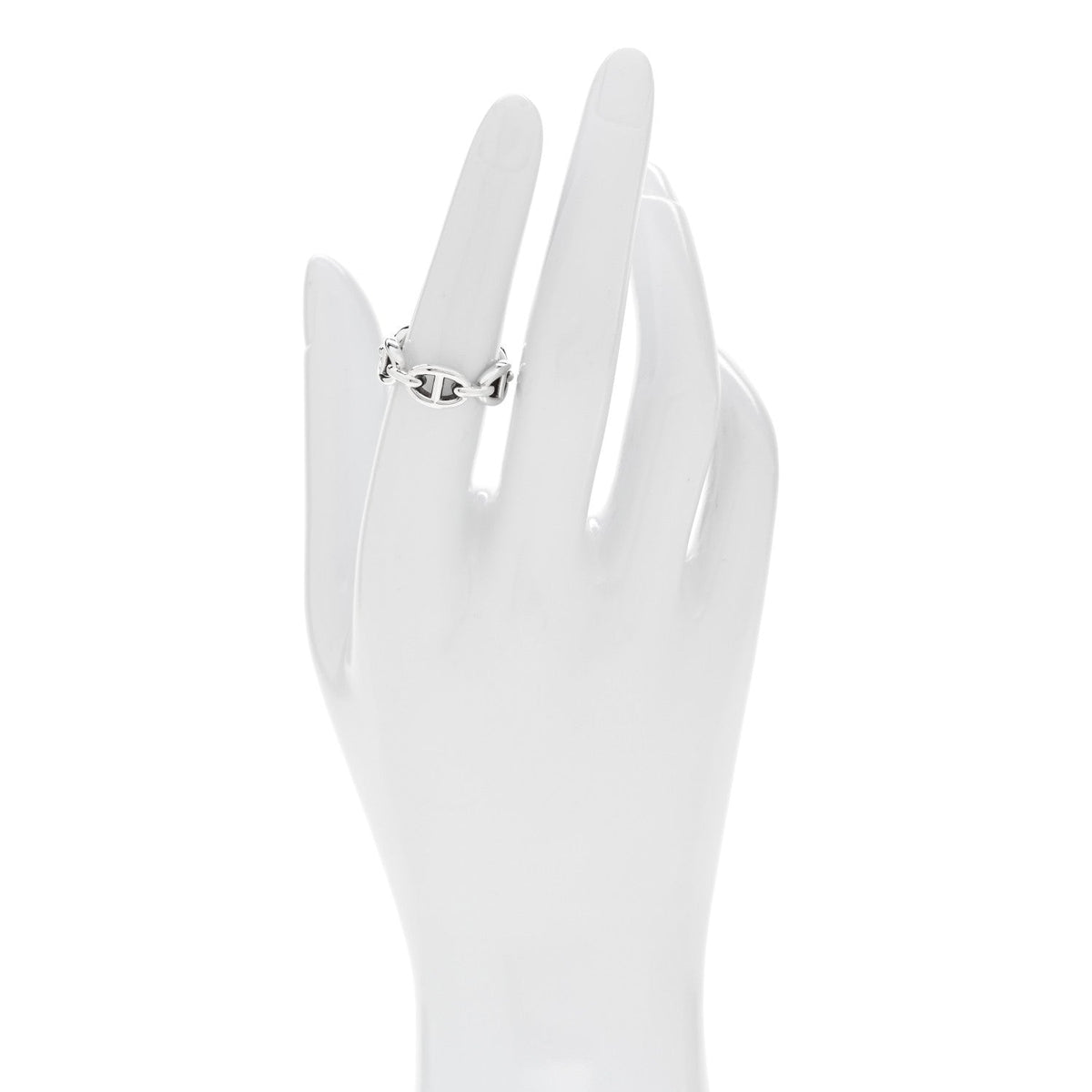 Sterling Silver PM Chaine d'Ancre Enchainee Band Ring 52 6