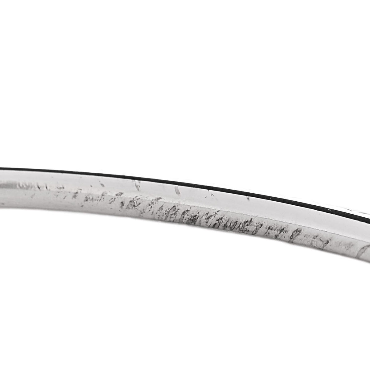 18K White Gold Diamond Metro Bangle Bracelet