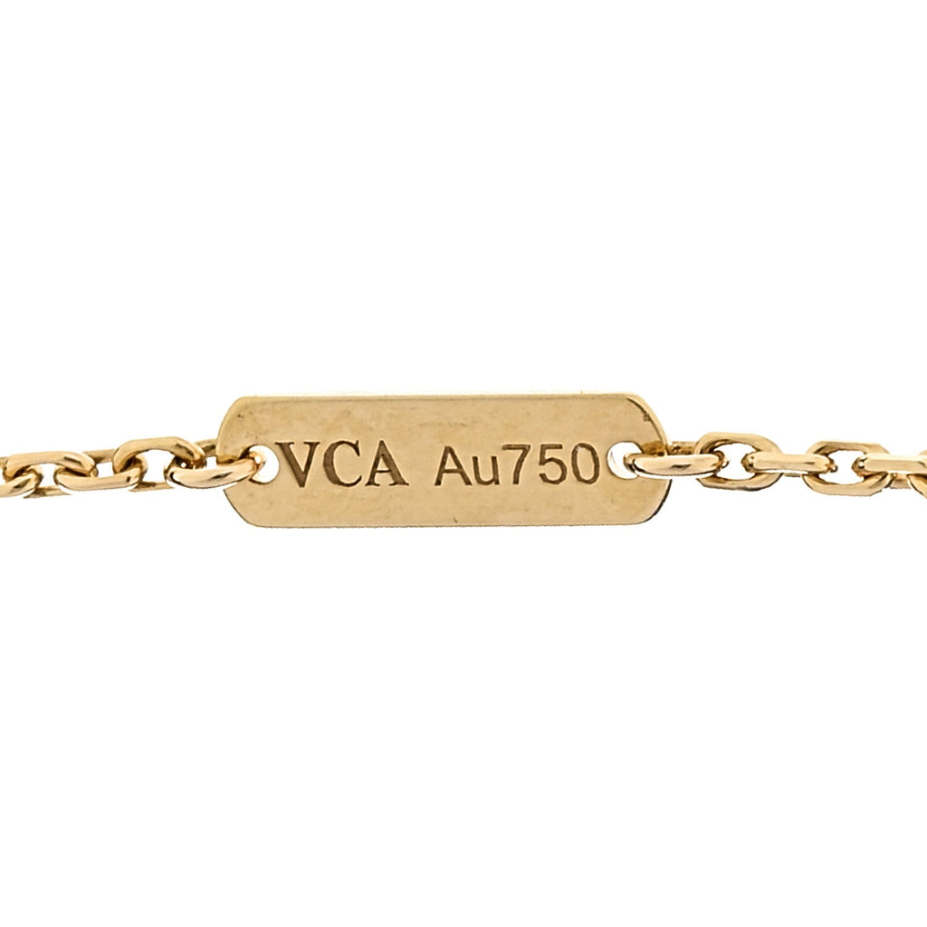 18K Yellow Gold Vintage Alhambra Pendant Necklace