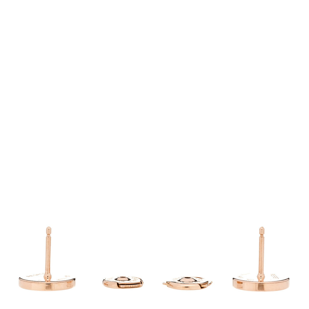 18K Rose Gold Mother of Pearl BVLGARI BVLGARI Stud Earrings