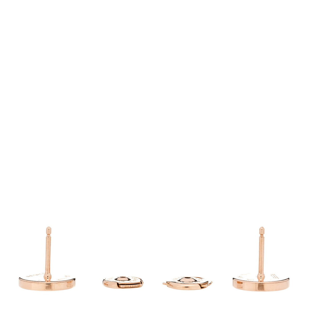 18K Rose Gold Mother of Pearl BVLGARI BVLGARI Stud Earrings