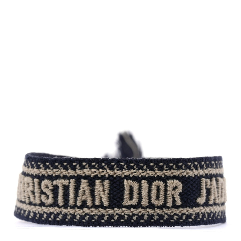 Woven Cotton J'Adior Friendship Bracelet Navy