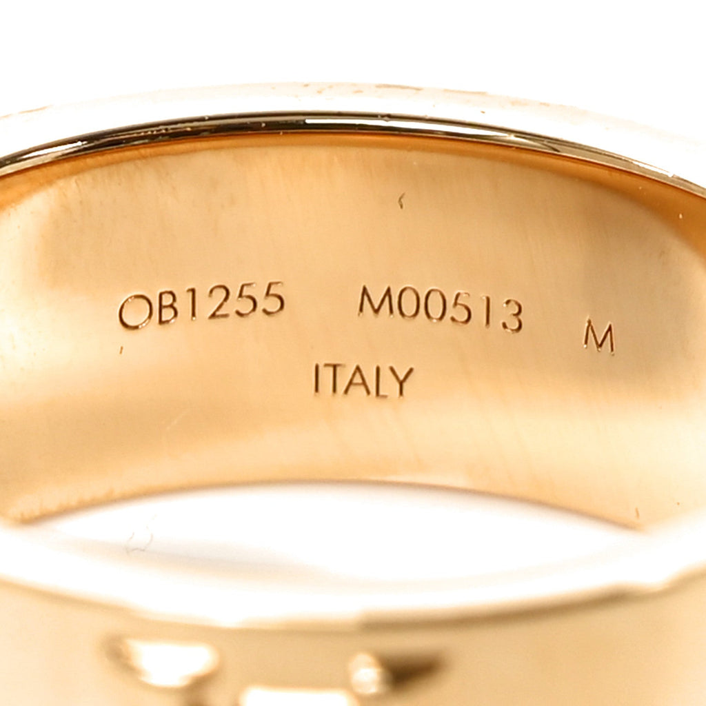 Metal LV Instinct Set of 2 Rings M 63 10.25 Silver Gold