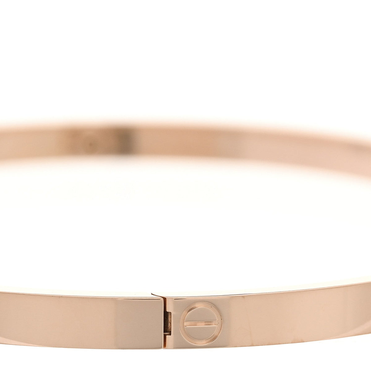 18K Pink Gold 6 Diamond Small LOVE Bracelet 19