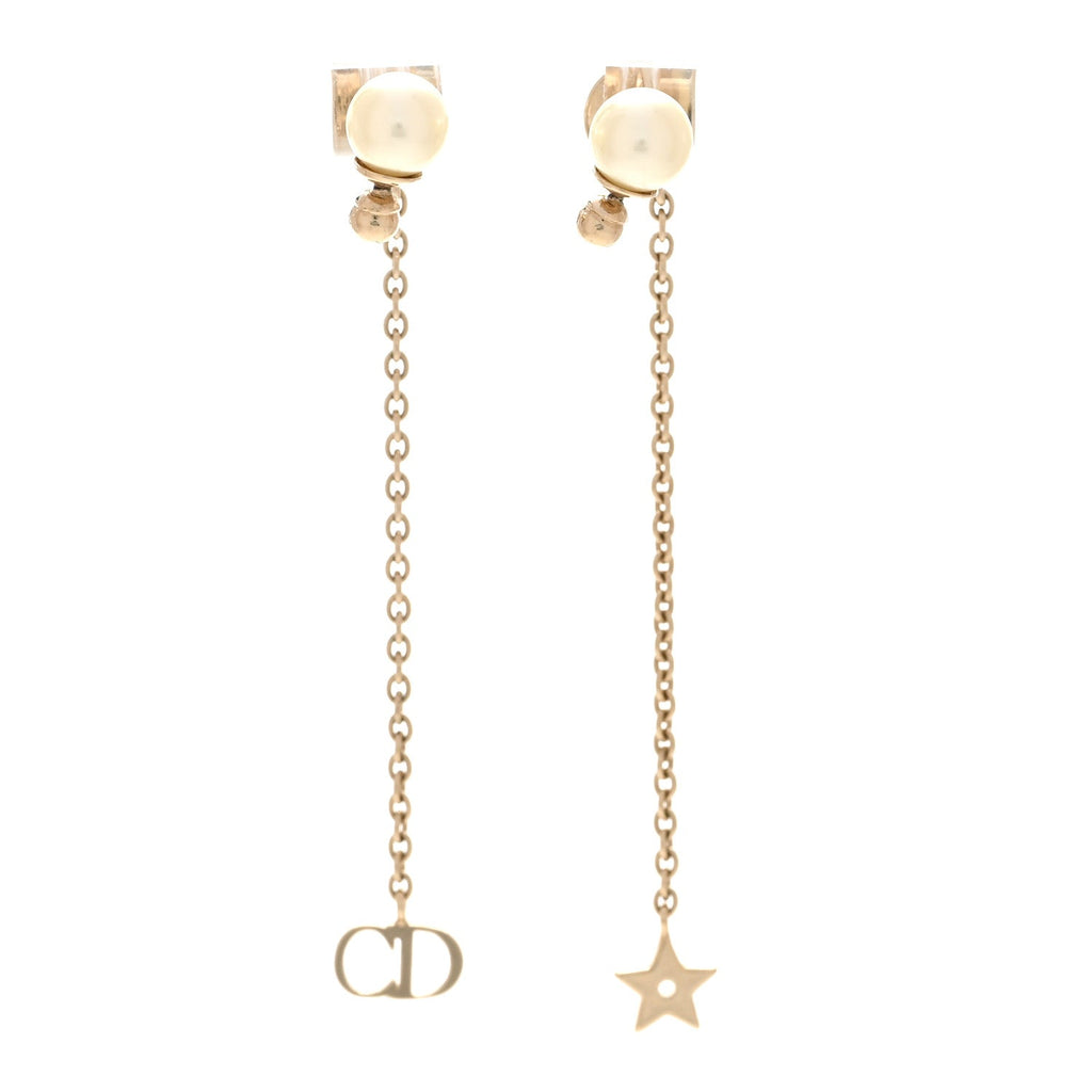 Pearl La Petite Tribale Dangle Chain Earrings Gold