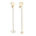 Pearl La Petite Tribale Dangle Chain Earrings Gold
