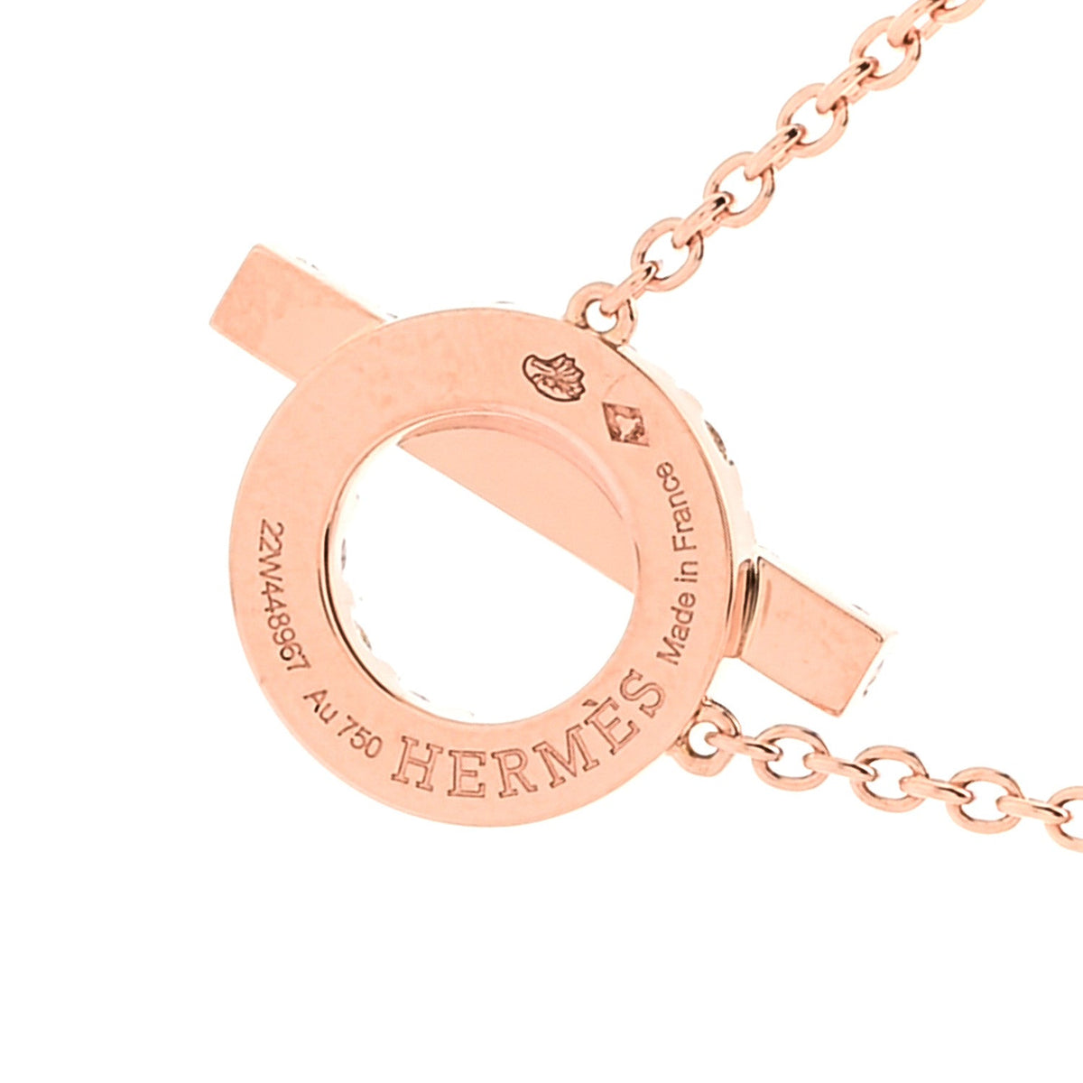 18K Rose Gold Diamond Finesse Pendant Necklace