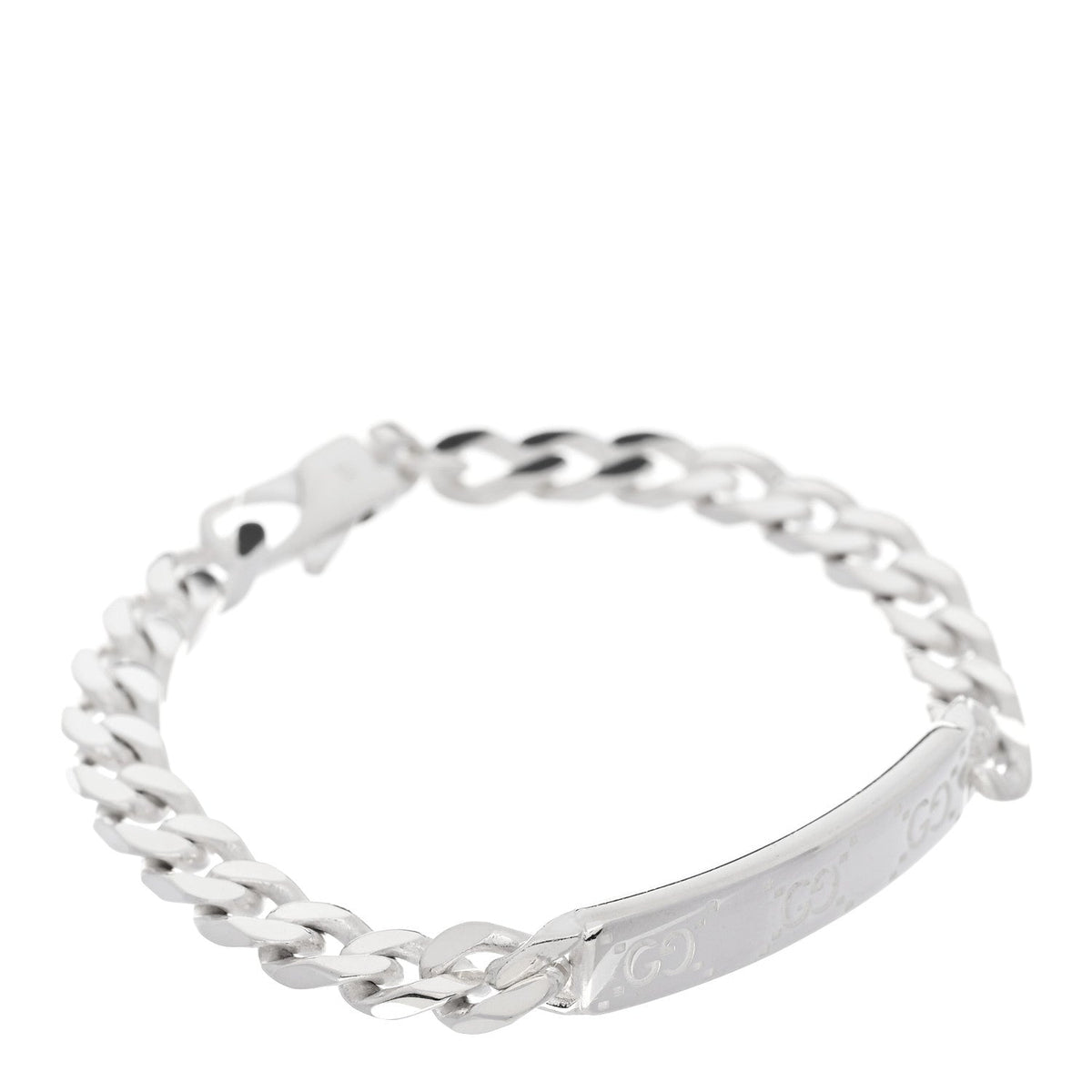 Sterling Silver GG ID Chain Bracelet