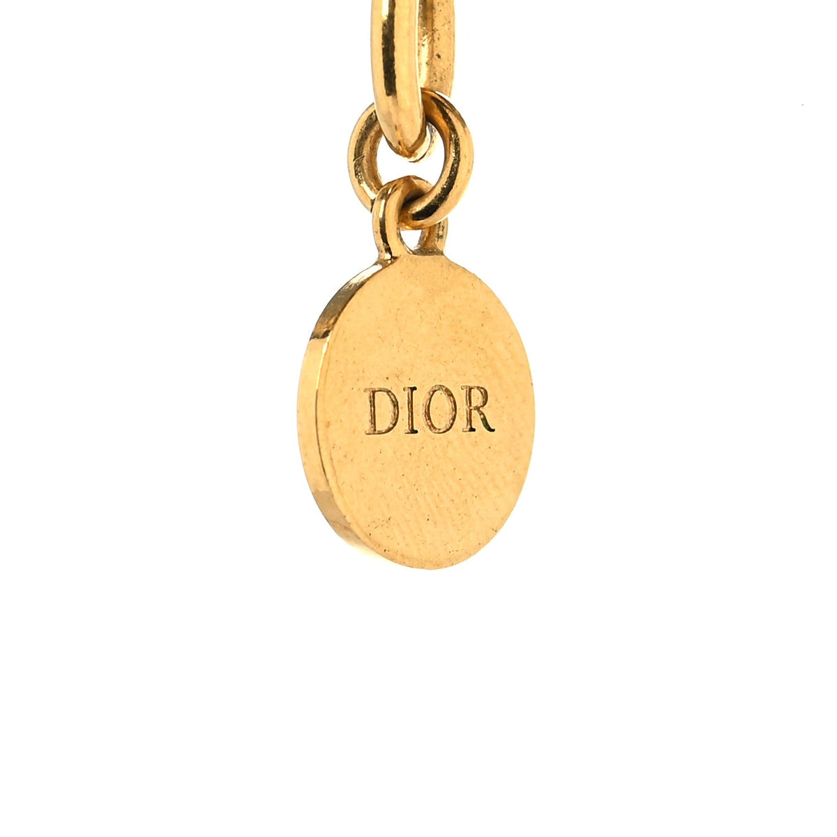 Metal CD Choker Necklace Gold