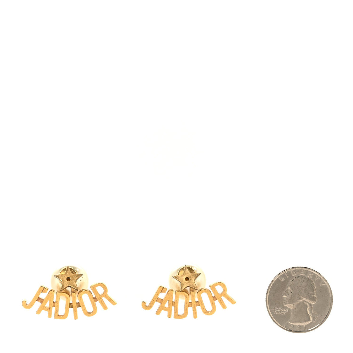Pearl Tribal J Adior Earrings Gold White