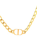 Metal Petit CD Choker Necklace Gold