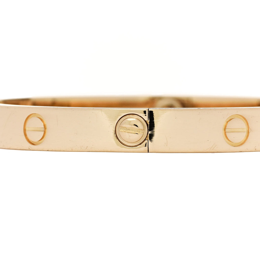 18K Yellow Gold LOVE Bracelet 17