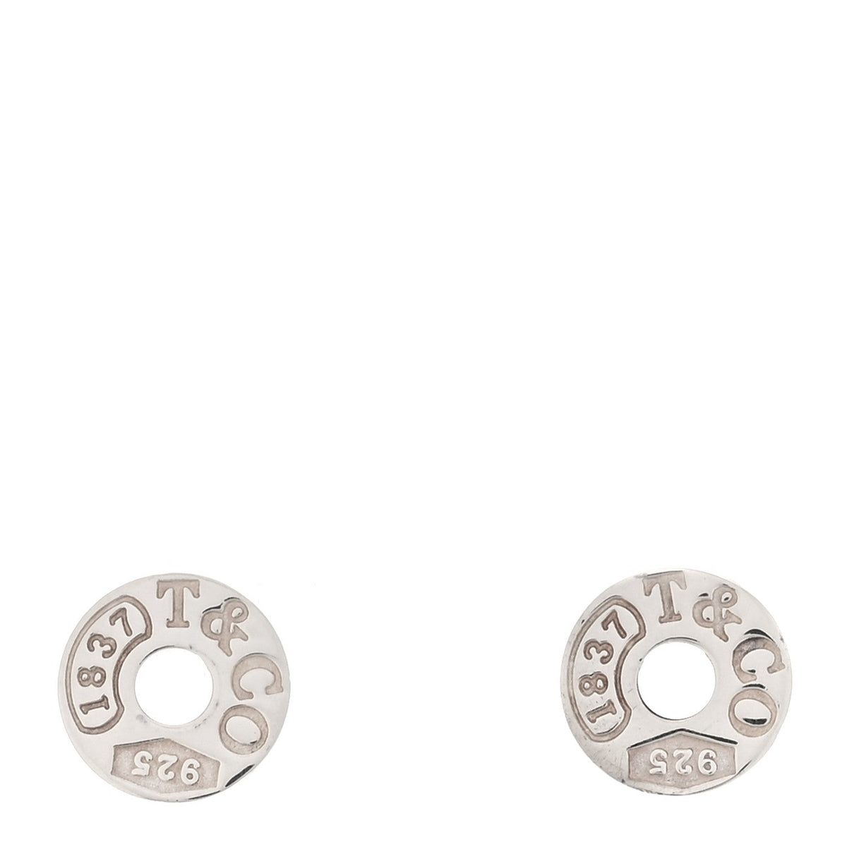 Sterling Silver 1837 Circle Earrings