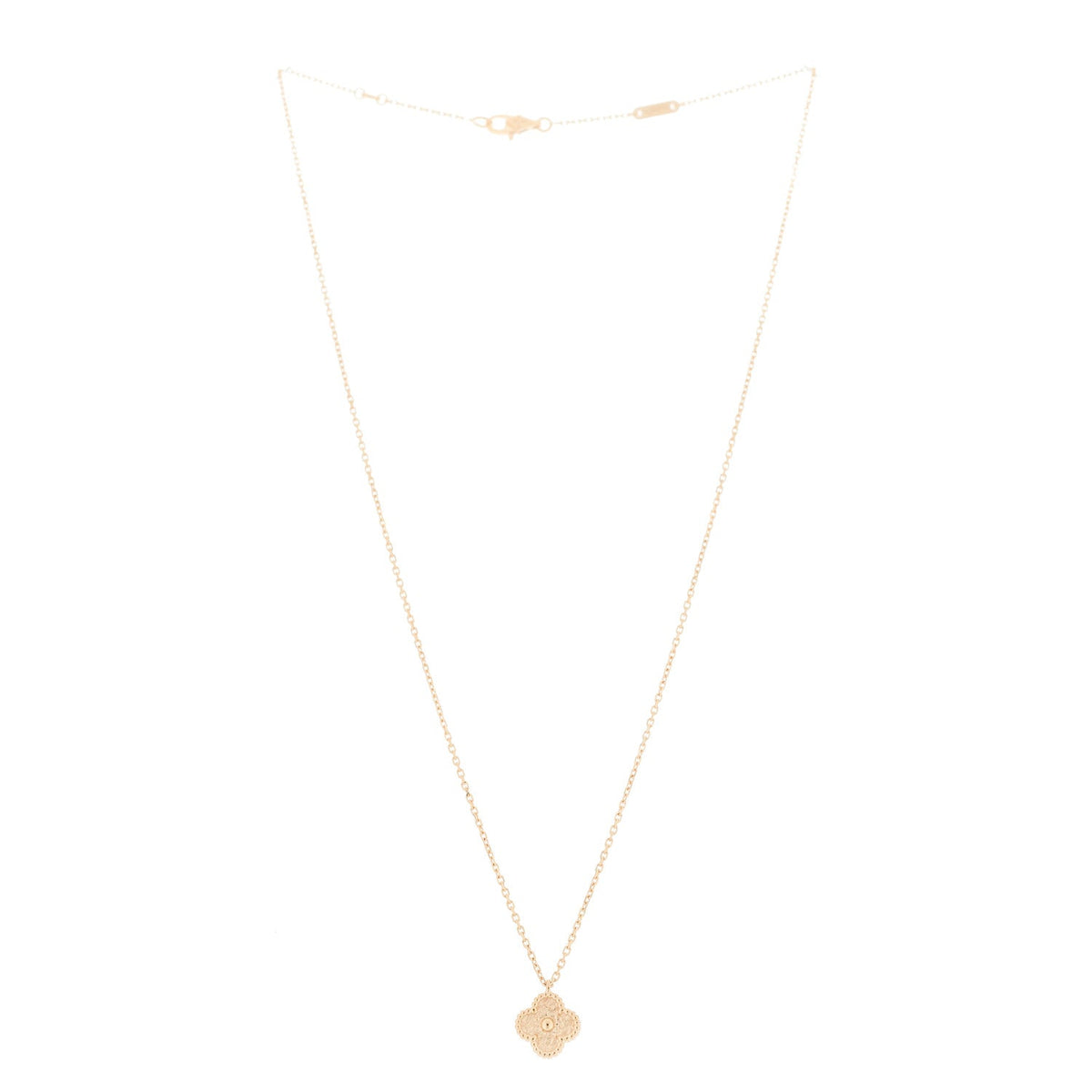 18K Rose Gold Sweet Alhambra Pendant Necklace