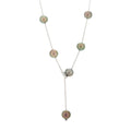 18K White Gold Diamond Black South Sea Pearl 10mm Pearls In Motion Necklace