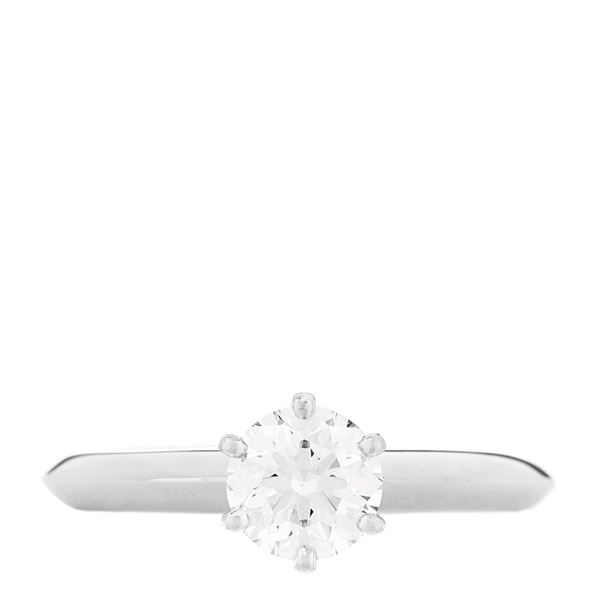 Platinum Diamond .63ct Solitaire Engagement Ring 46 3.75