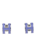 Palladium Lacquered Mini Pop H Earrings Lilac