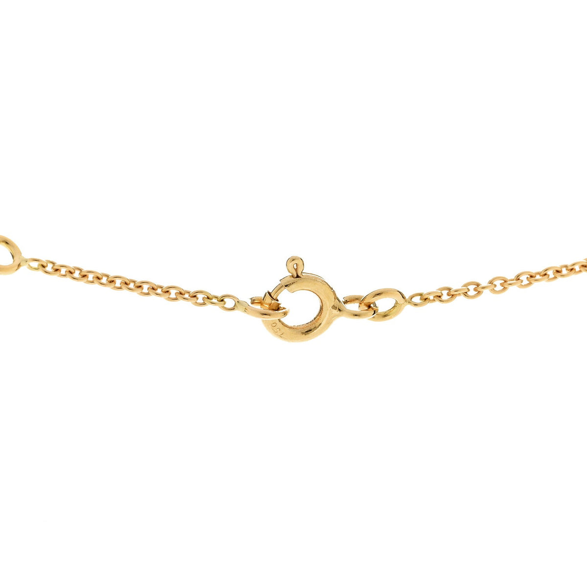 18K Yellow Gold Diamond Lapis Lazuli Rose Des Vents Necklace