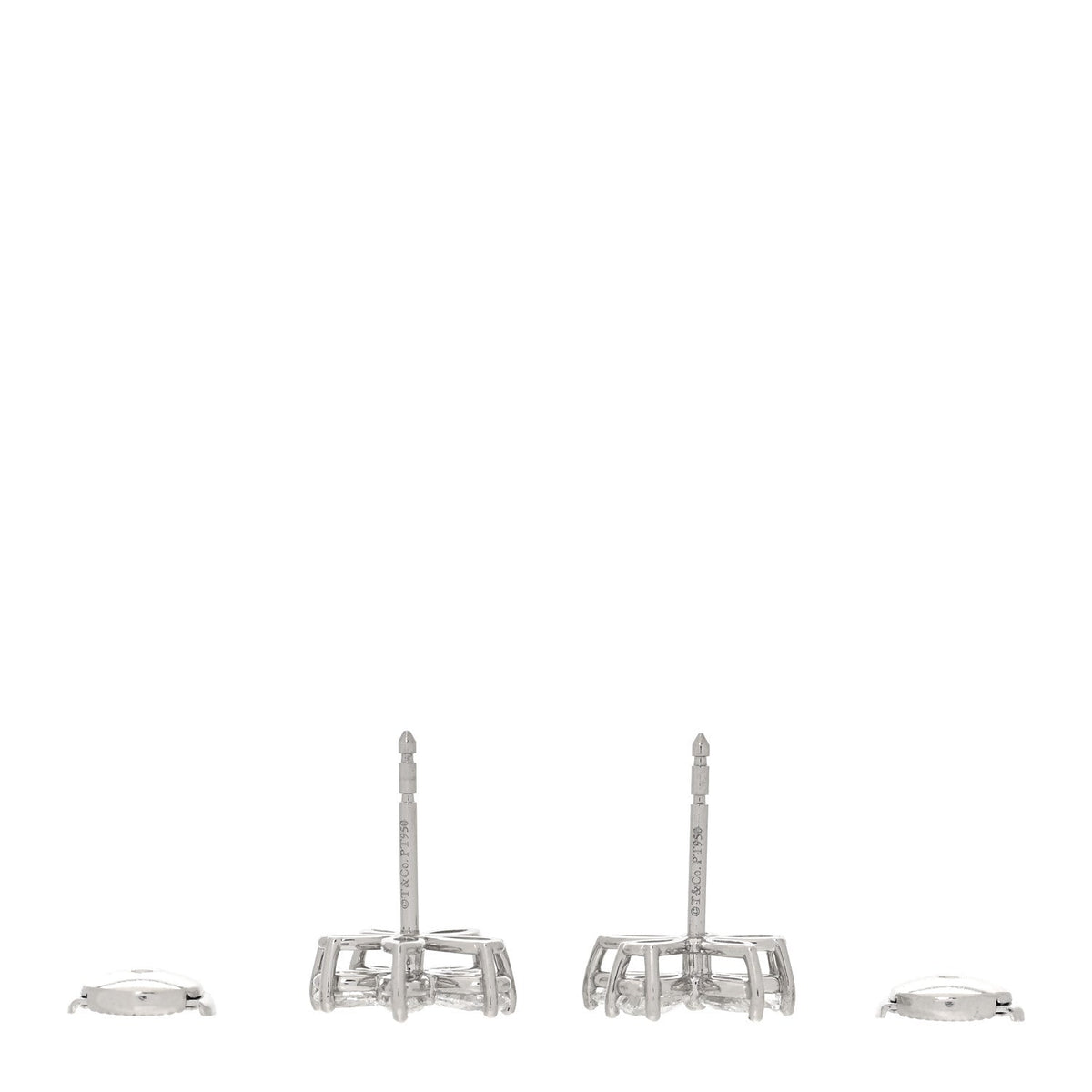 Platinum Diamond Large Victoria Mixed Cluster Earrings