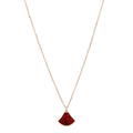 18K Rose Gold Diamond Carnelian Divas' Dream Pendant Necklace