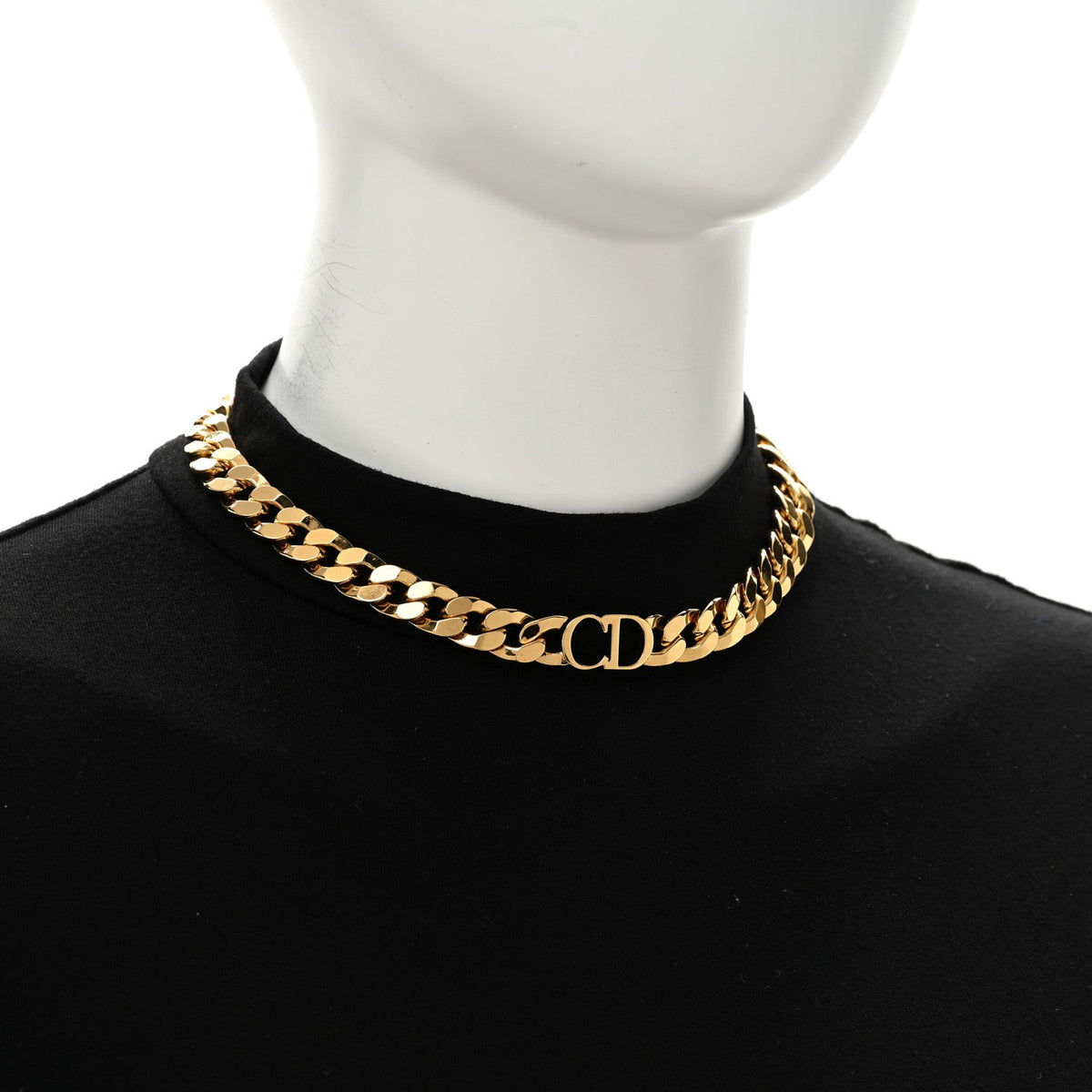 Metal Danseuse Etoile Chain Choker Necklace Gold