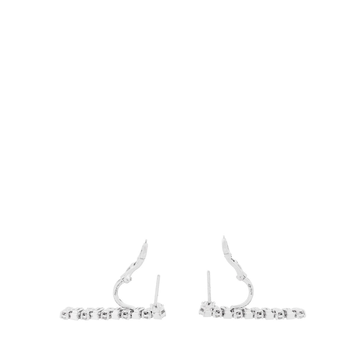18K White Gold Diamond Reflection de Cartier Earrings