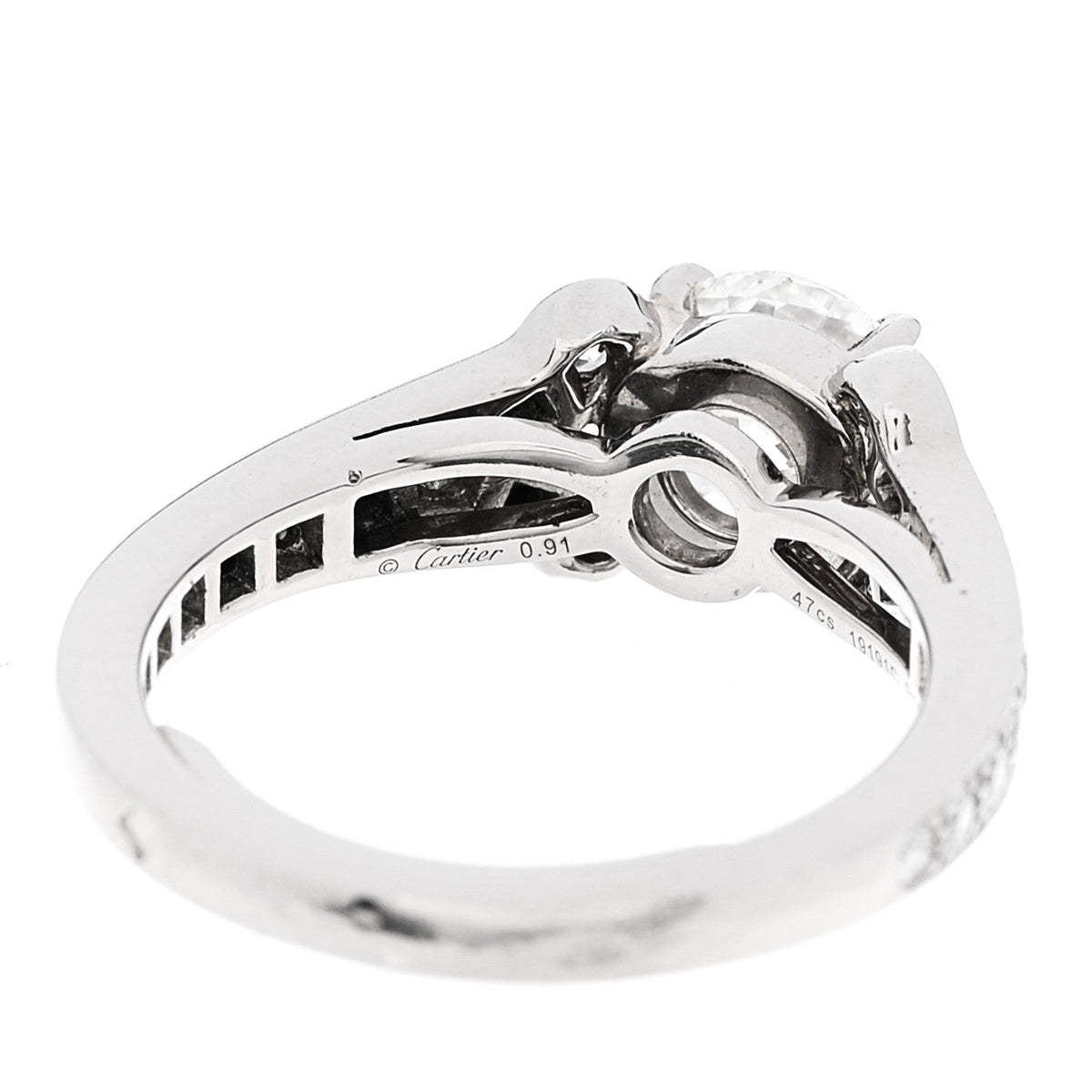 Platinum Diamond .91ct Destinee Engagement Ring 46 3.75