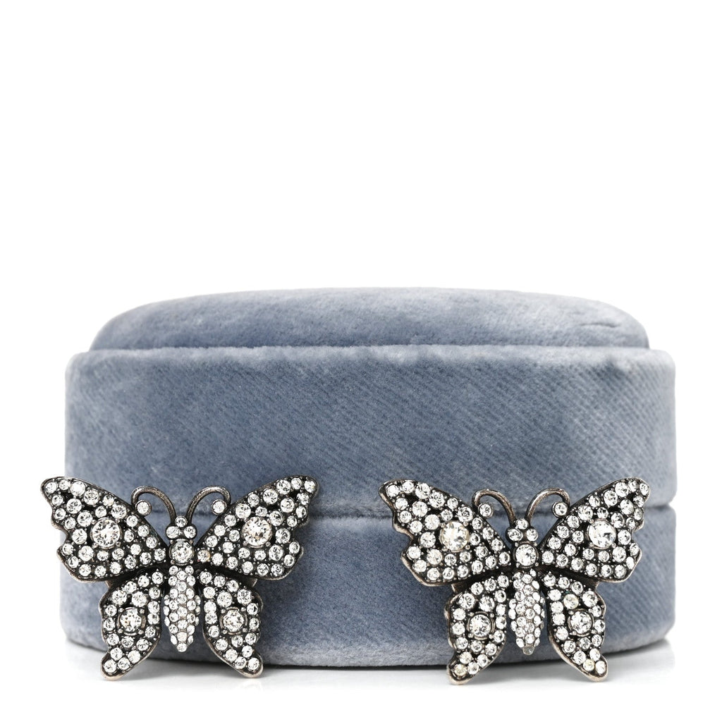 Crystal Butterfly Stud Earrings