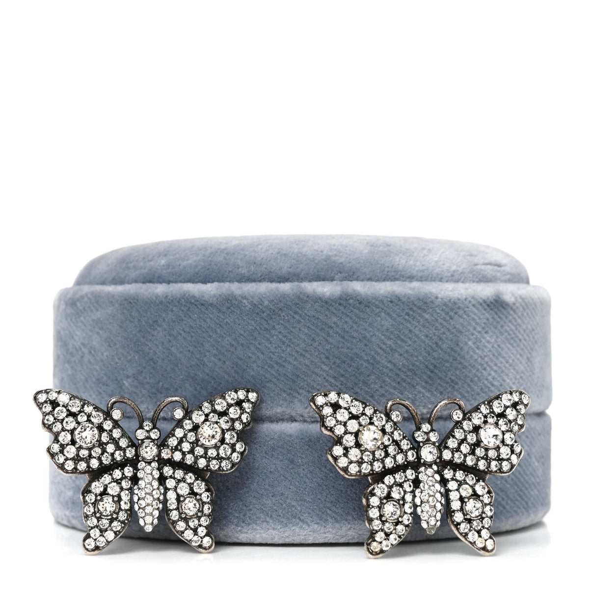 Crystal Butterfly Stud Earrings
