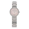 Stainless Steel Diamond Bezel 24mm Atlas 2-Hand Quartz Watch Silver