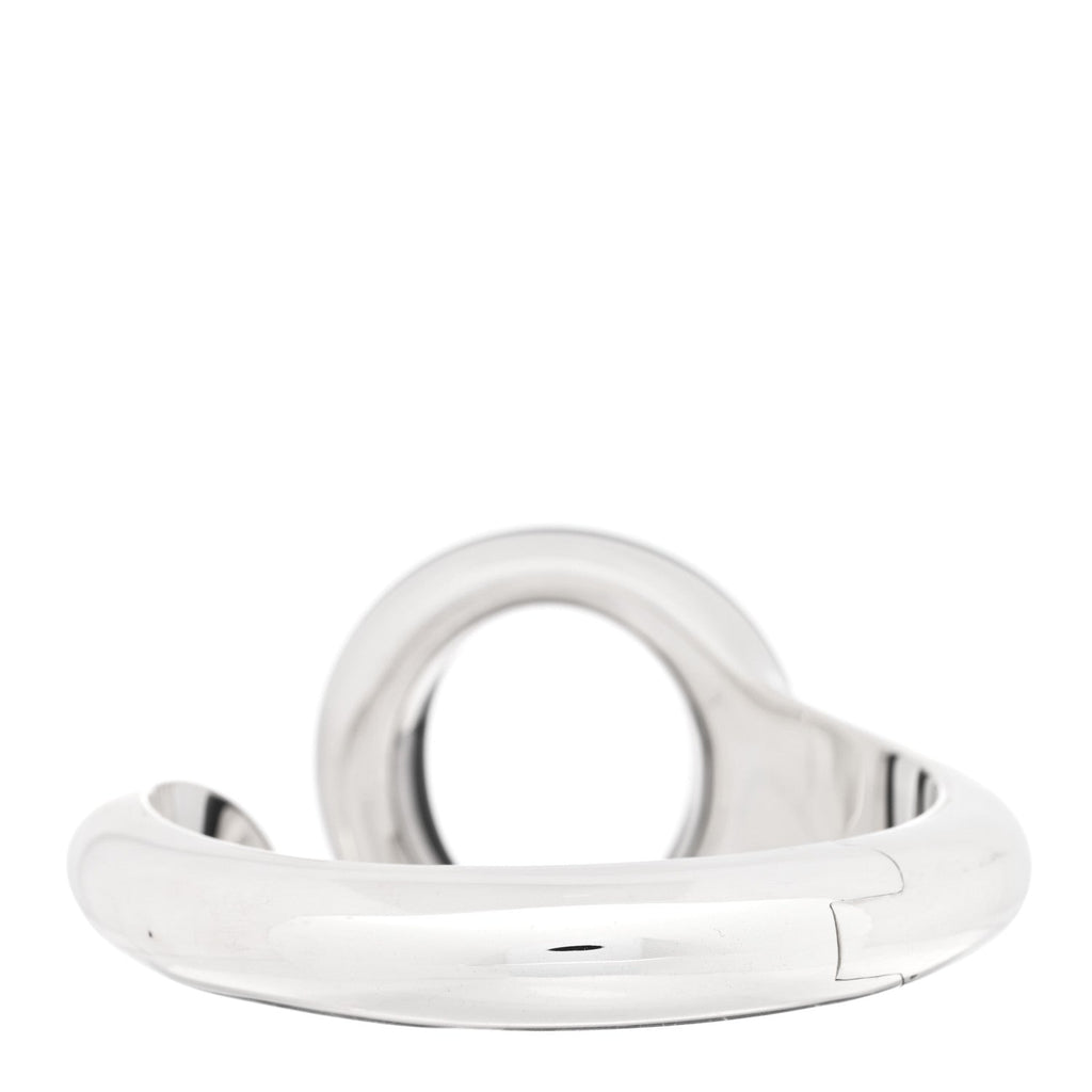 Sterling Silver Black Jade Elsa Peretti Sevillana Cuff Bracelet