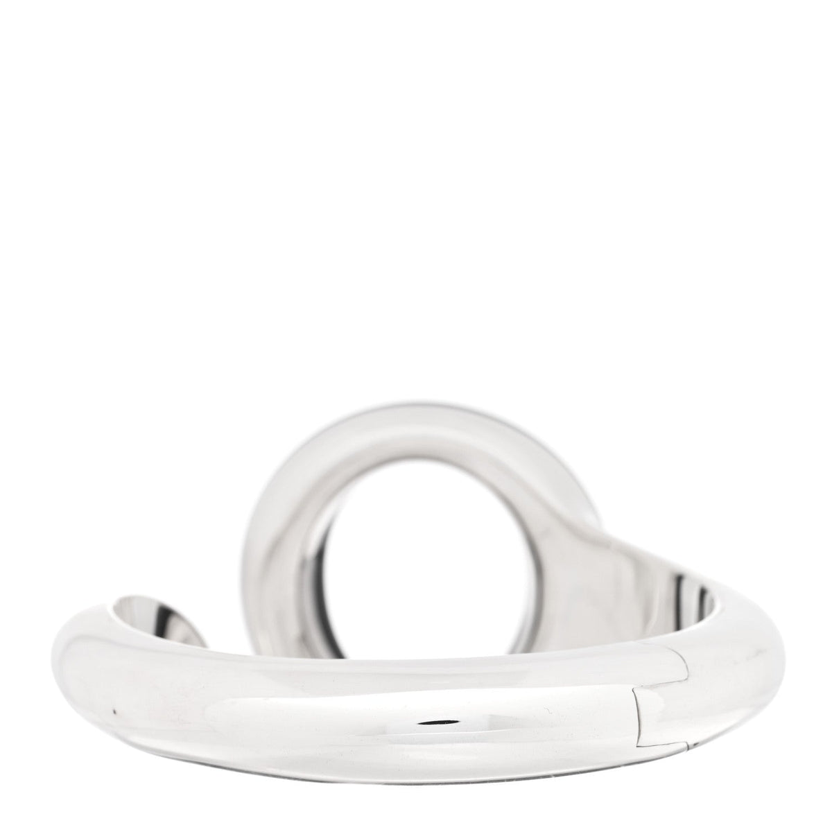 Sterling Silver Black Jade Elsa Peretti Sevillana Cuff Bracelet