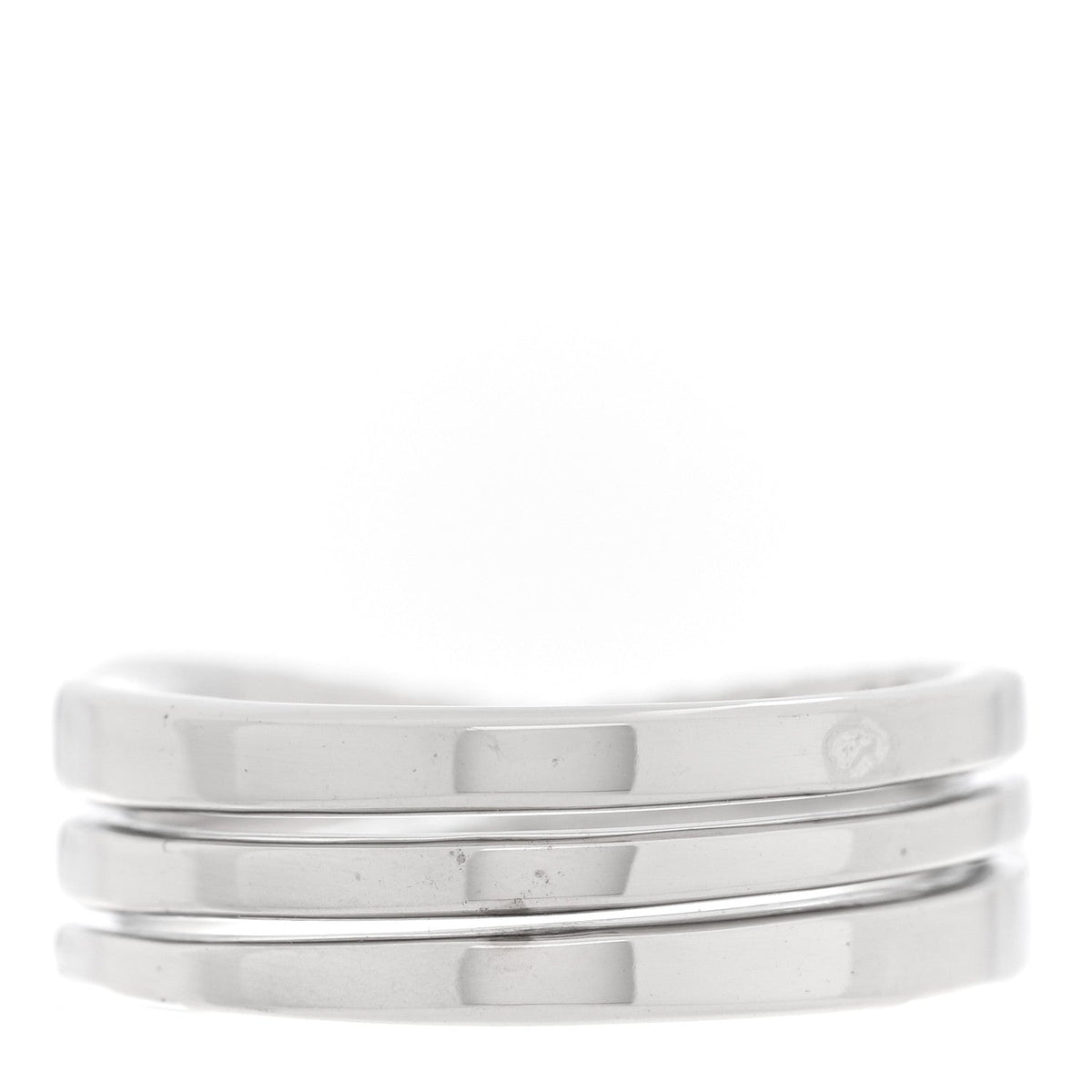 18K White Gold Diamond Etincelle de Cartier Semi Paved Ring 52 6