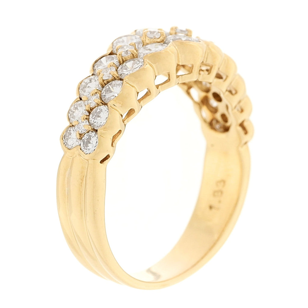 18K Yellow Gold Diamond 1.83ctw Ring  56 7.5