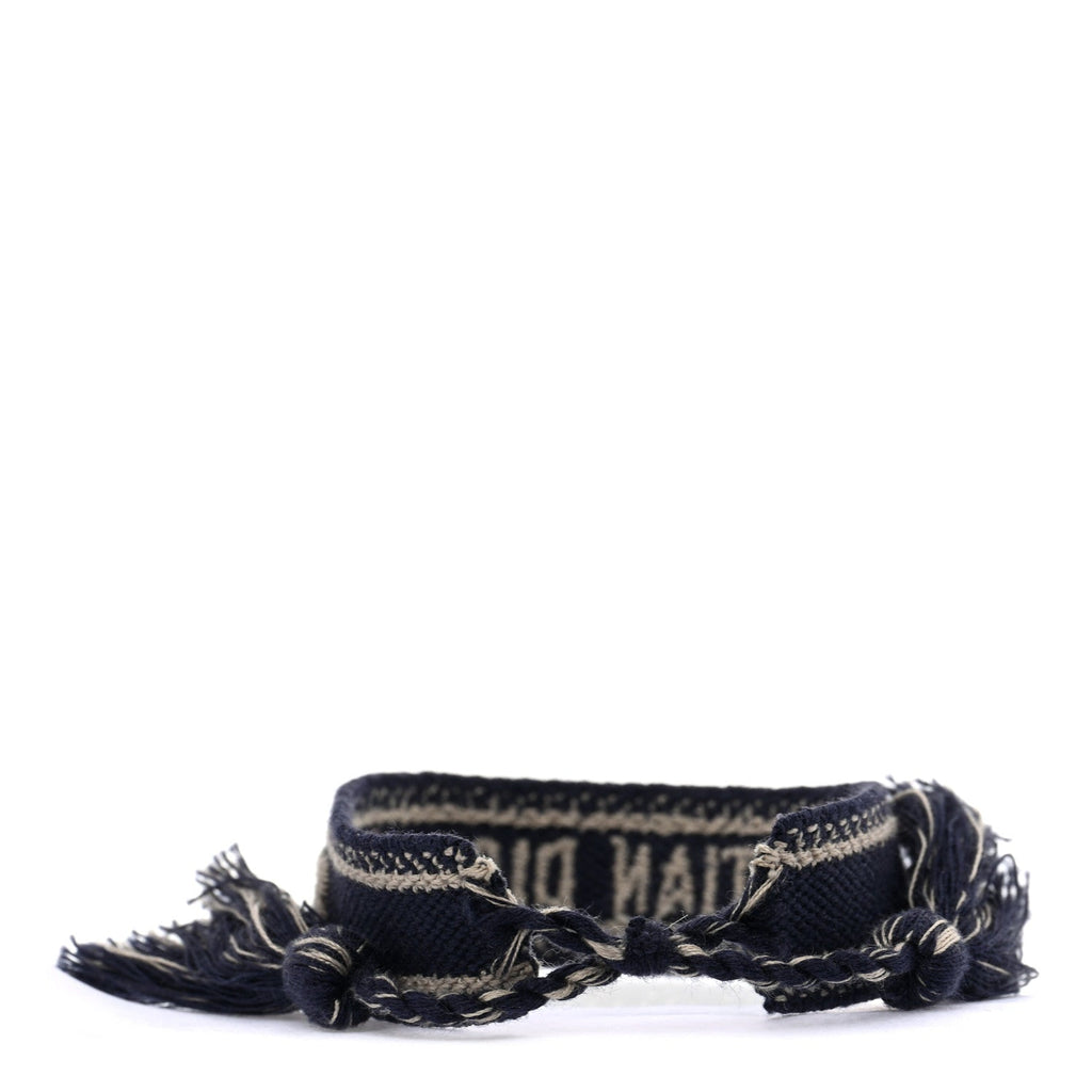 Woven Cotton J'Adior Friendship Bracelet Navy