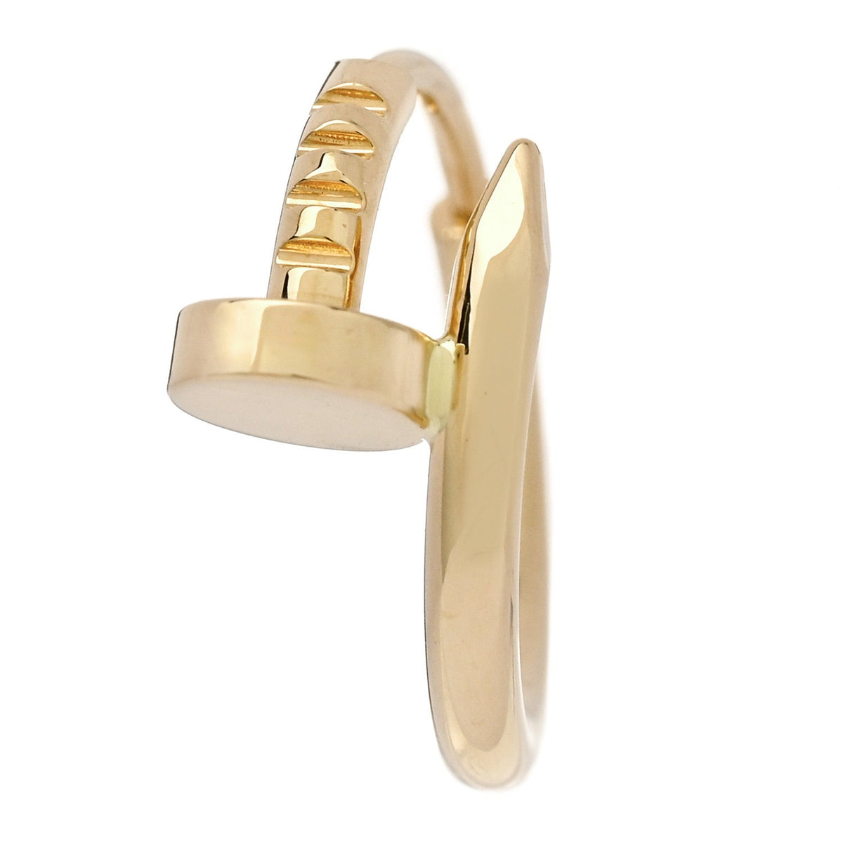 18K Yellow Gold Juste Un Clou Single Hoop Earring